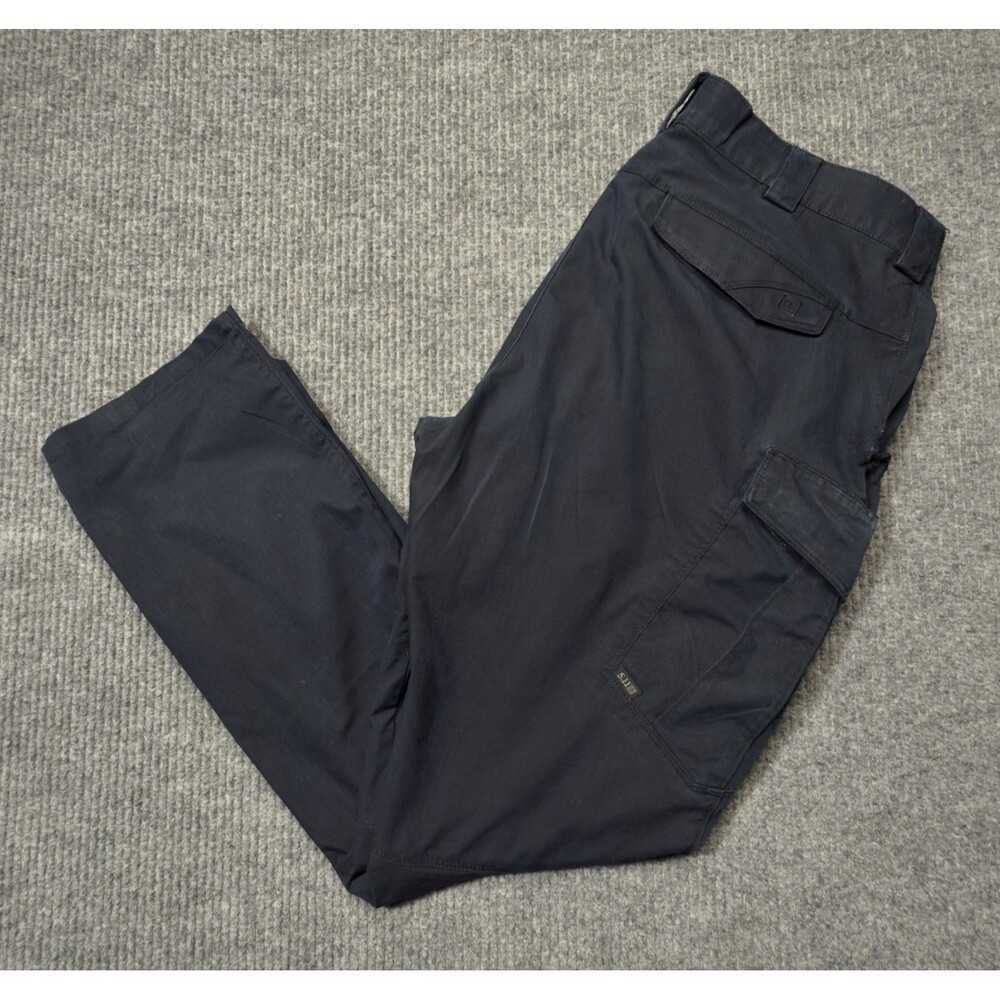 5.11 Tactical Icon Pants Men 38x32 Navy Blue Ripstop Cargo Utility Hiking - Picture 1 of 10